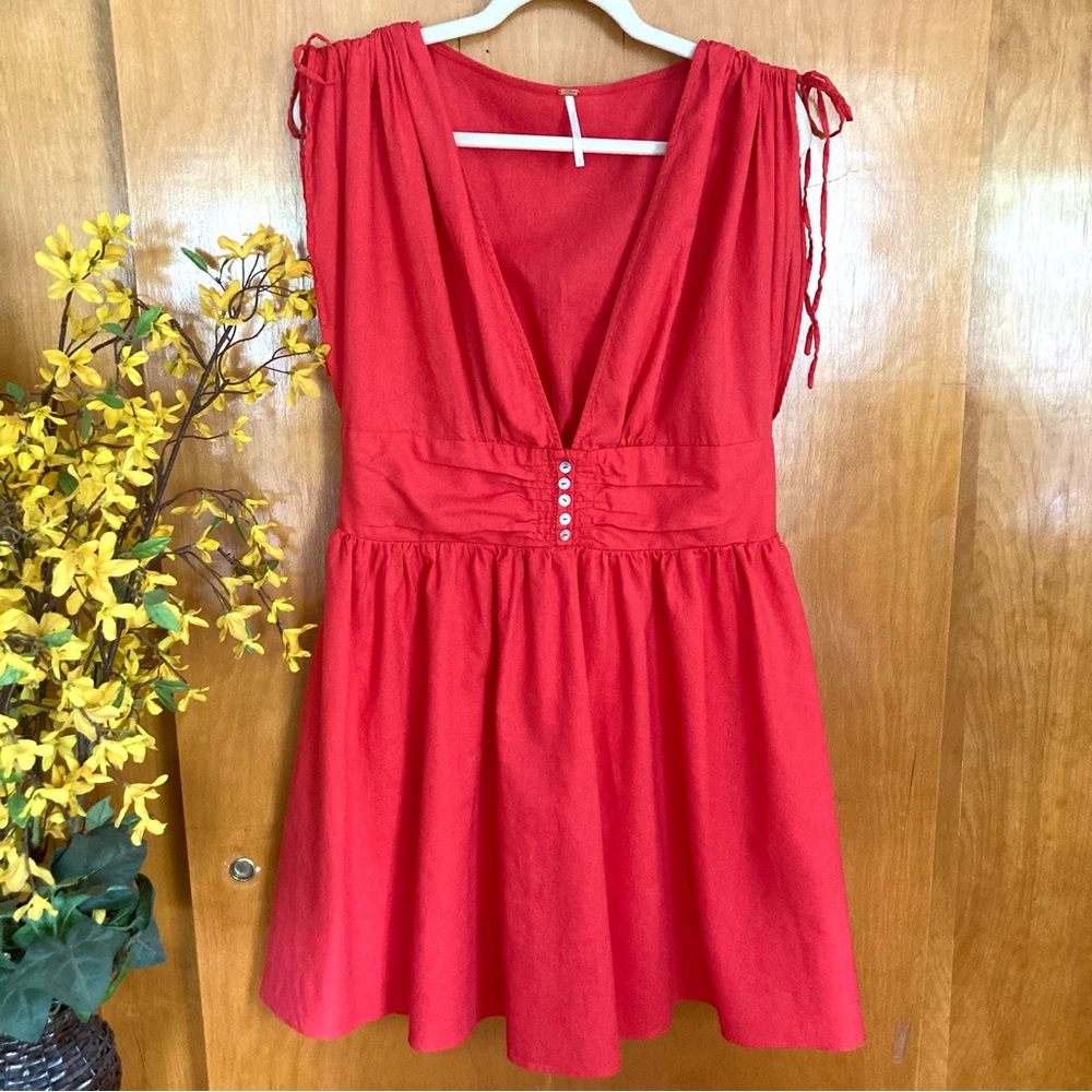 Free People Red Mini Dress